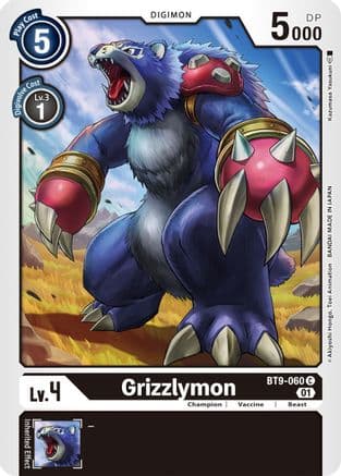 Grizzlymon — X Record Digimon Card Game card by Kazumasa Yasukuni