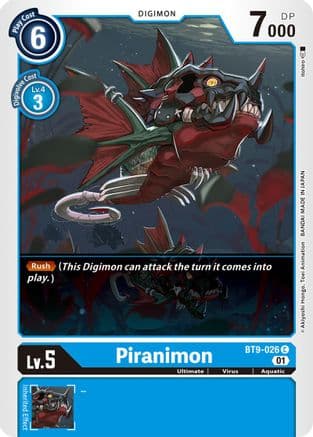 Piranimon — X Record Digimon Card Game card by Akiyoshi Honga