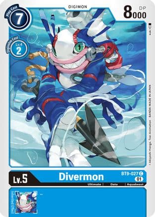 Divermon — X Record Digimon Card Game card by koki