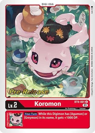Koromon — X Record Pre-Release Cards Digimon Card Game card by koki