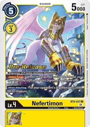 Nefertimon — X Record Pre-Release Cards