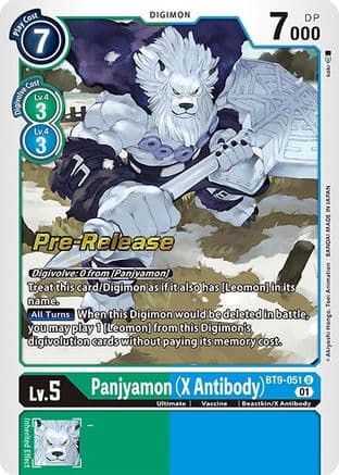 Panjyamon (X Antibody) — X Record Pre-Release Cards