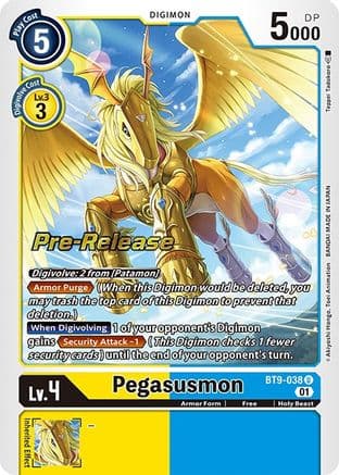 Pegasusmon — X Record Pre-Release Cards