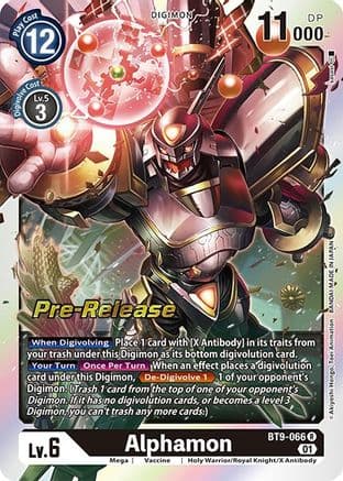 Alphamon — X Record Pre-Release Cards