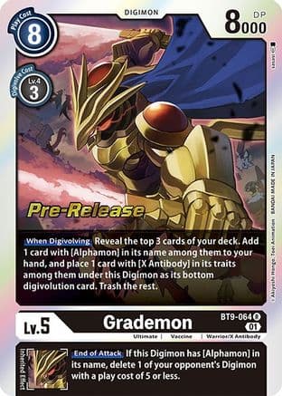 Grademon — X Record Pre-Release Cards
