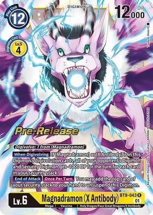 Magnadramon (X Antibody) — X Record Pre-Release Cards Digimon Card Game card by Tsumumi Aoki