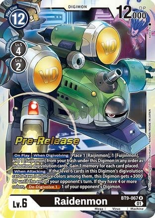 Raidenmon — X Record Pre-Release Cards