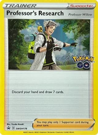Professor's Research [Professor Willow] - SWSH178 — SWSH: Sword & Shield Promo Cards