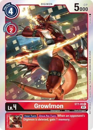 Growlmon (Gen Con 2022) — Digimon Card Game card