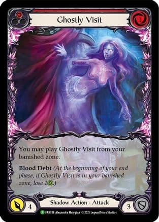 Ghostly Visit (Red) - FAB038 — Flesh and Blood: Promo Cards