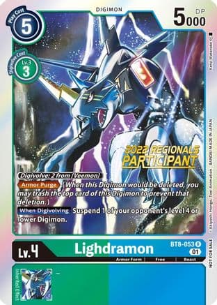 Lighdramon (2022 Championship Offline Regional) [Online Participant] — New Awakening