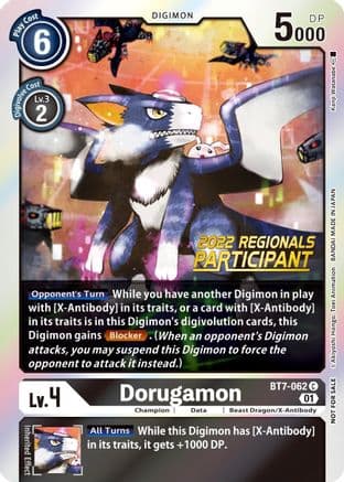 Dorugamon (2022 Championship Offline Regional) [Online Participant] — Next Adventure