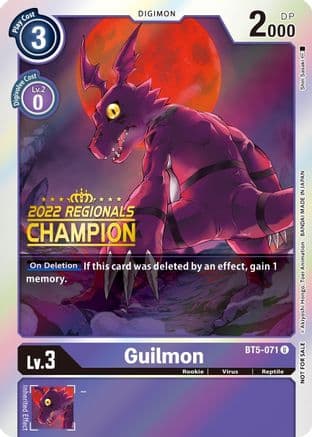 Guilmon (2022 Championship Offline Regional) [Online Champion] — Battle of Omni