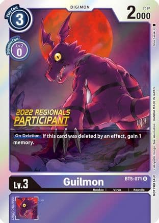 Guilmon (2022 Championship Offline Regional) [Online Participant] — Battle of Omni