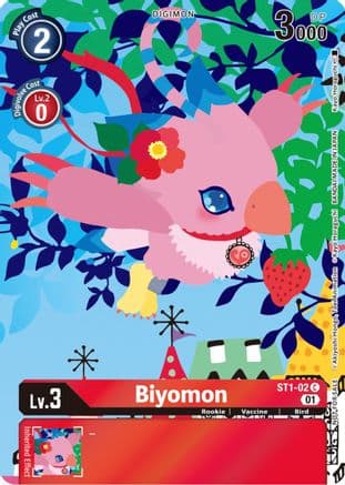 Biyomon (Tamer's Card Set 2 Floral Fun) — Starter Deck 01: Gaia Red
