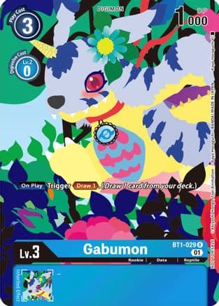 Gabumon - BT1-029 (Tamer's Card Set 2 Floral Fun) — Release Special Booster 1.0