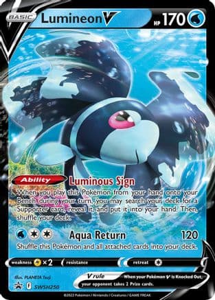 Lumineon V - SWSH250 — SWSH: Sword & Shield Promo Cards