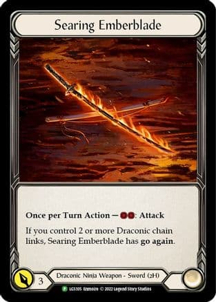Searing Emberblade - LGS105 — Flesh and Blood: Promo Cards