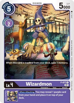 Wizardmon - P-077 — Digimon Promotion Cards