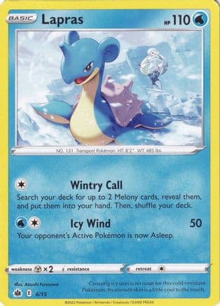 Lapras - 6/15 — Pokémon TCG card