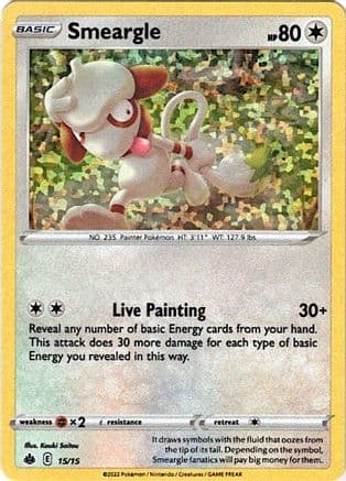 Smeargle - 15/15 — Pokémon TCG card