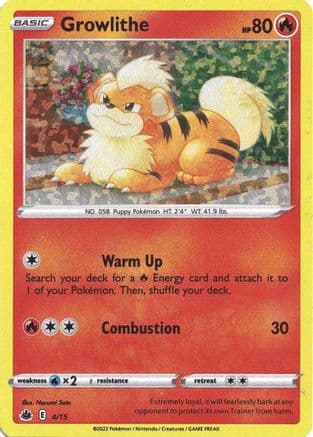 Growlithe - 4/15 — Pokémon TCG card
