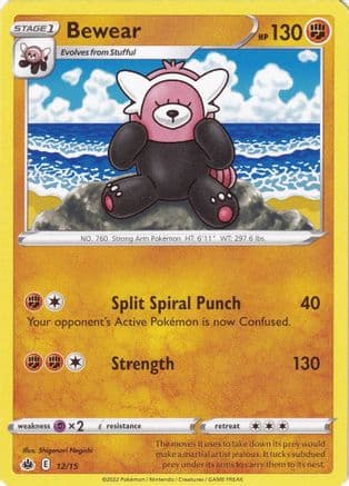 Bewear - 12/15 — McDonald's Promos 2022 Pokémon TCG card by Shigenori Negishi