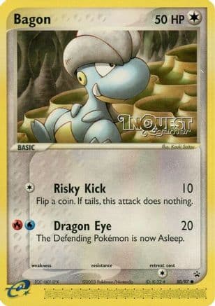 Bagon - 50/97 (InQuest Gamer) — Nintendo Promos