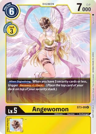 Angewomon (Official Tournament Pack Vol. 6) — Starter Deck 03: Heaven's Yellow Digimon Card Game card by Akiyoshi Hongo, Toei Animation