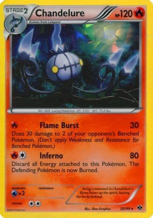 Chandelure - 20/99 (Cracked Ice Holo) — Blister Exclusives Pokémon TCG card by Shan Graphics