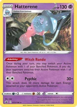 Hatterene - 073/198 — Deck Exclusives Pokémon TCG card by chibi