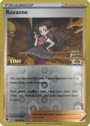 Roxanne - 150/189 (Regional Championships) [Staff] — League & Championship Cards