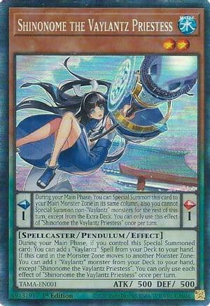 Shinonome the Vaylantz Priestess (CR) — Yu-Gi-Oh! card