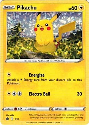 Pikachu - 7/15 — Pokémon TCG card