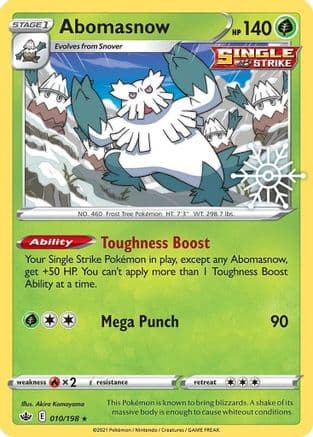 Abomasnow - 010/198 (Holiday Calendar) — Miscellaneous Cards & Products Pokémon TCG card by Akira Komayama