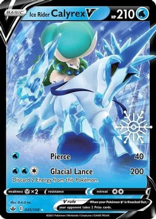 Ice Rider Calyrex V - 045/198 (Holiday Calendar) — Miscellaneous Cards & Products