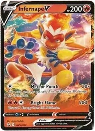 Infernape V - SWSH252 — SWSH: Sword & Shield Promo Cards
