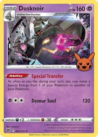 Dusknoir — Trick or Trade BOOster Bundle Pokémon TCG card by otumami