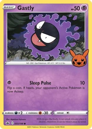 Gastly — Trick or Trade BOOster Bundle Pokémon TCG card by Nobuhiro Imagawa