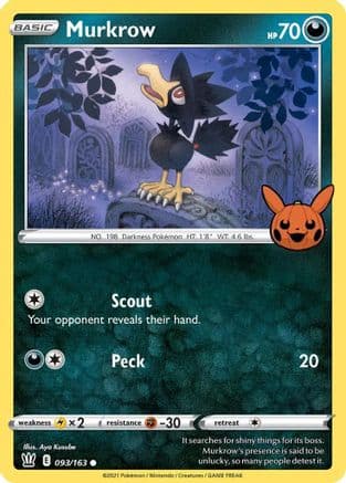 Murkrow — Trick or Trade BOOster Bundle Pokémon TCG card by Aya Kusube