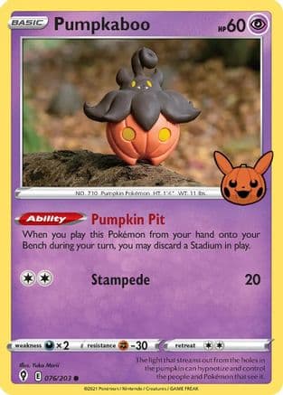 Pumpkaboo — Pokémon TCG card