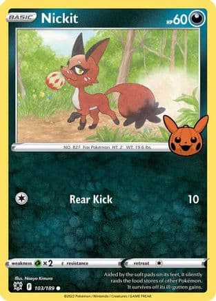 Nickit — Trick or Trade BOOster Bundle Pokémon TCG card by Naoyo Kimura