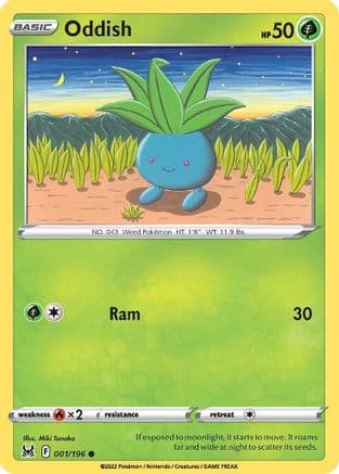 Oddish — SWSH11: Lost Origin Pokémon TCG card by MINAMINAMI Take