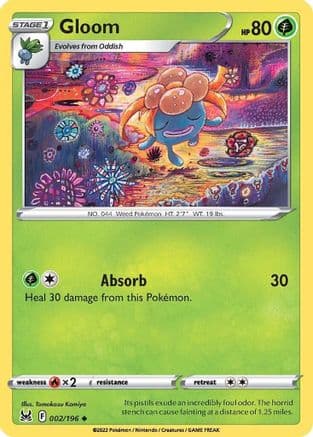 Gloom — SWSH11: Lost Origin Pokémon TCG card by Yoriyuki Ikegami