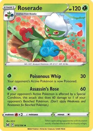 Roserade — SWSH11: Lost Origin Pokémon TCG card by 0313