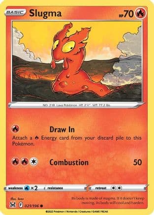 Slugma — SWSH11: Lost Origin Pokémon TCG card by Scav