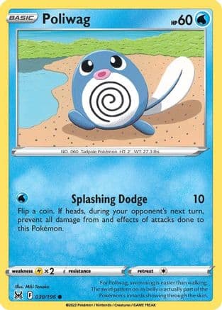 Poliwag — SWSH11: Lost Origin Pokémon TCG card by Miki Tanaka