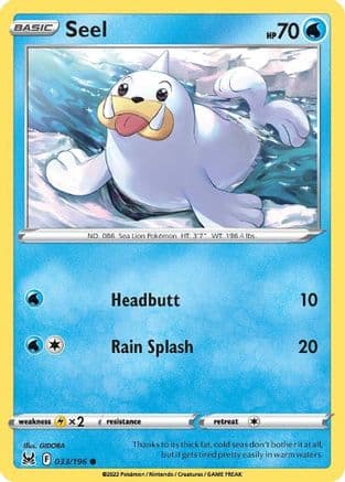 Seel — SWSH11: Lost Origin Pokémon TCG card by GIDORA