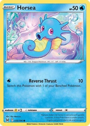 Horsea — SWSH11: Lost Origin Pokémon TCG card by Tika Matsuno