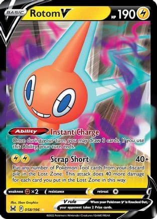 Rotom V — SWSH11: Lost Origin Pokémon TCG card by 5ban Graphics